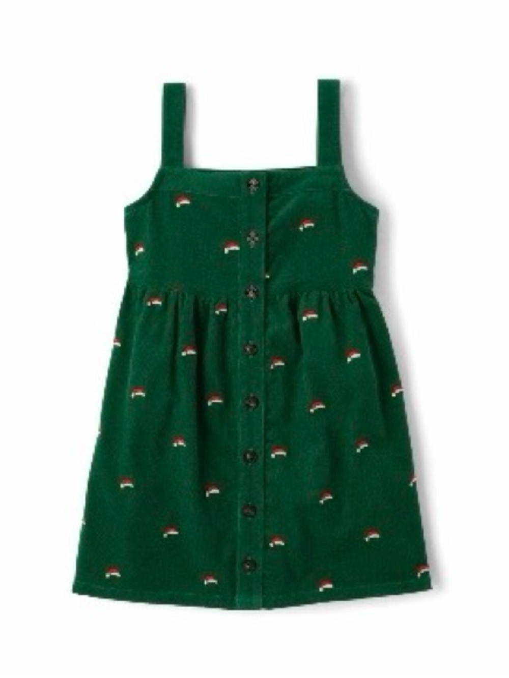 Gymboree Green Corduroy Button-Front Holiday Dress